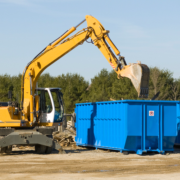 are there any restrictions on where a residential dumpster can be placed in Mitchell County TX